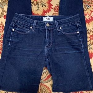 PAIGE Peg Super Skinny Jeans Dark Wash Size 27